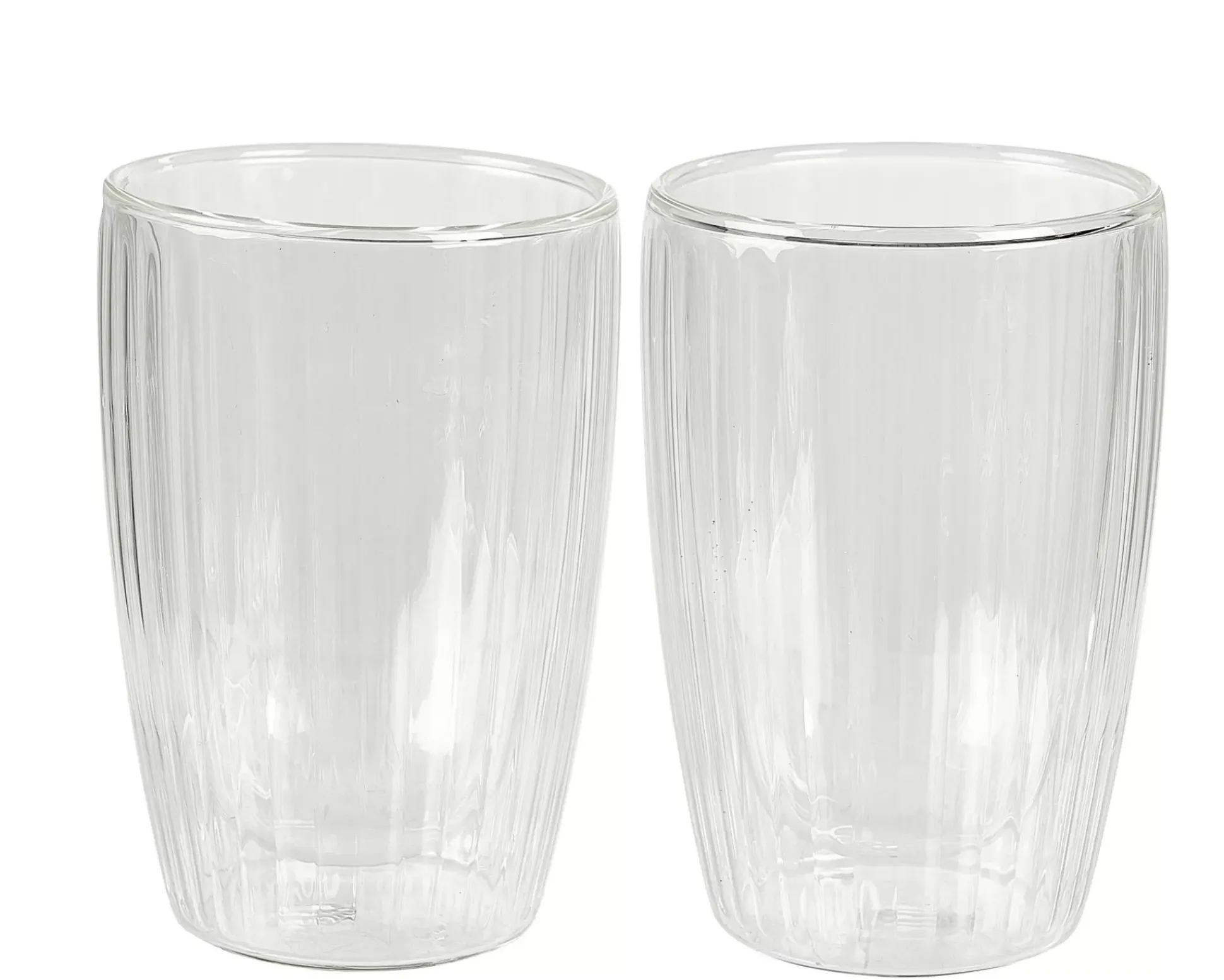 Pausa Vaso De Doble Pared Juego De 2 Transparente