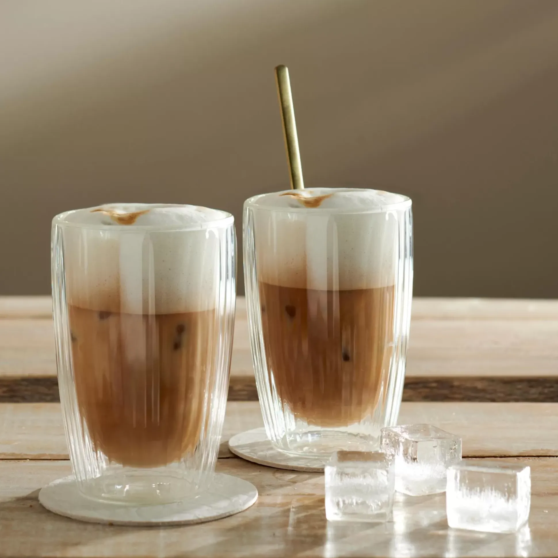 Pausa Vaso De Doble Pared Juego De 2 Transparente