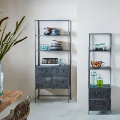 Pharma Estanteria De Pared Con 2 Cajones Negro