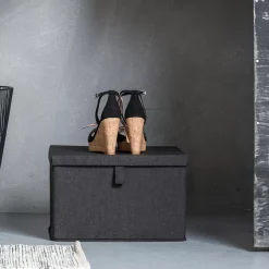 Rango Caja De Almacenaje Gris Oscuro