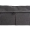 Rango Caja De Almacenaje Con Cierre De Cremallera Gris Oscuro