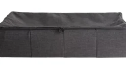 Rango Caja De Almacenaje Con Cierre De Cremallera Gris Oscuro