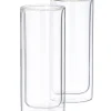 Relax Vasos De Doble Pared Juego De 2 Transparente