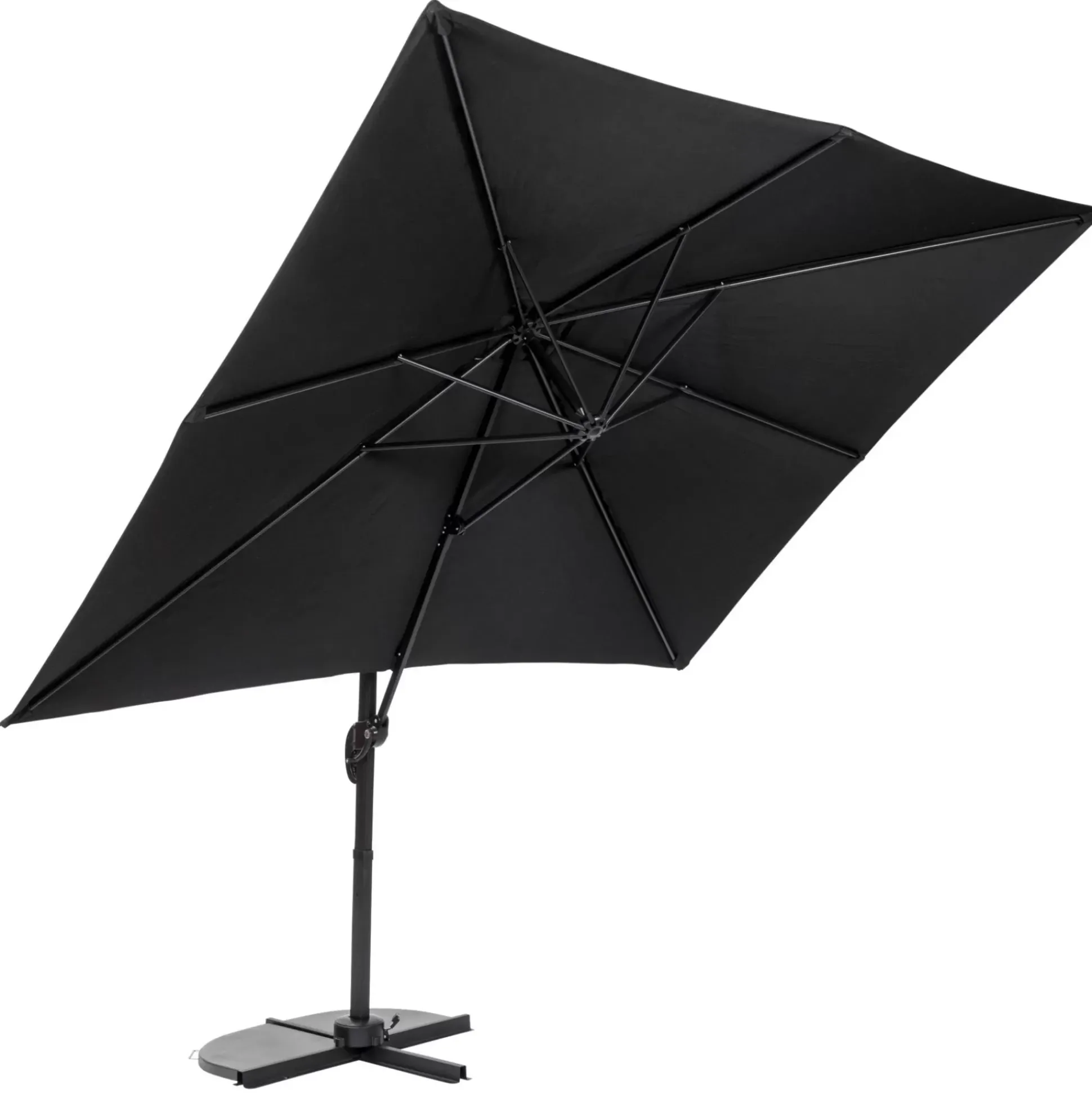 Riva Parasol Colgante Sin Pie Negro