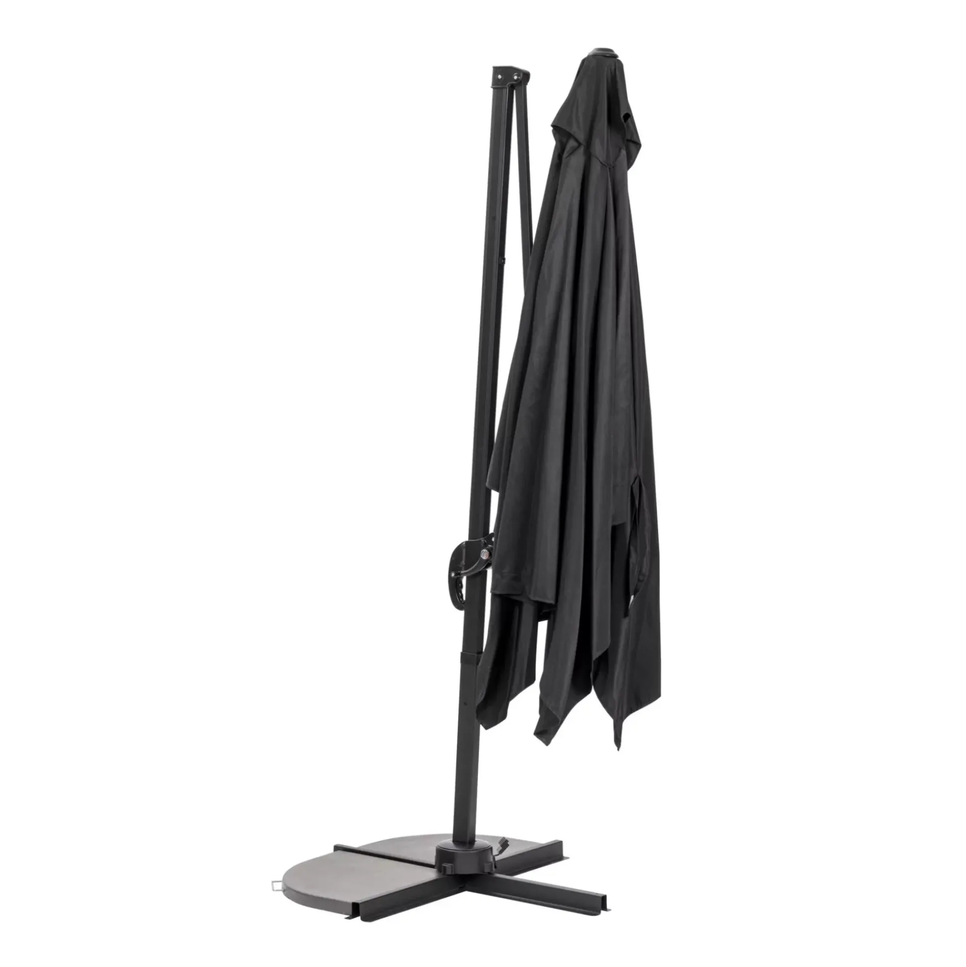 Riva Parasol Colgante Sin Pie Negro