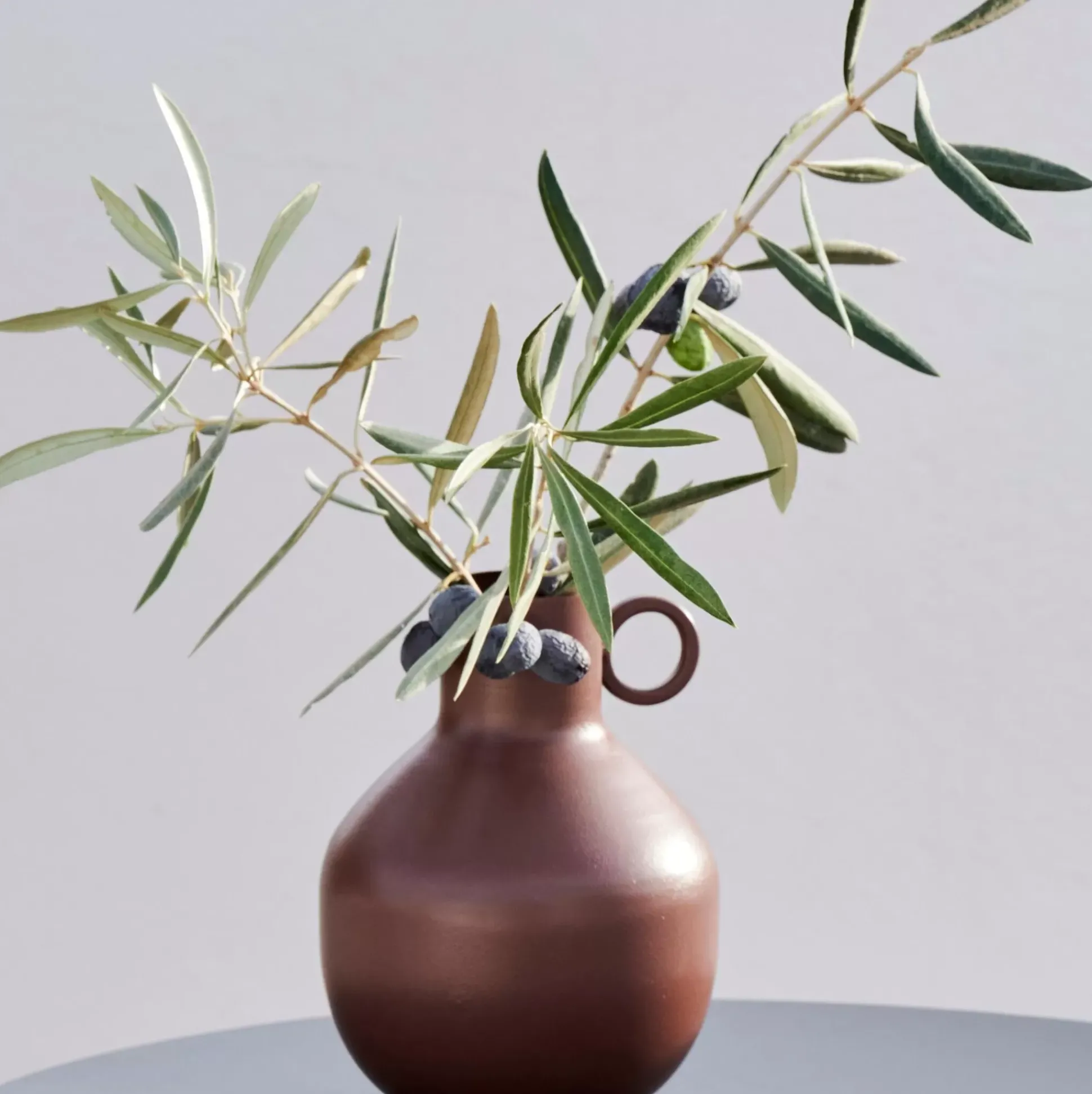 Rondo Florero Marron Oscuro