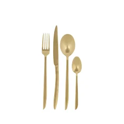 Roxanne Cubierto De 16 Piezas Oro Claro