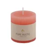 Rustic Vela Estriada Naranja