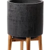 Scuro Macetero Negro