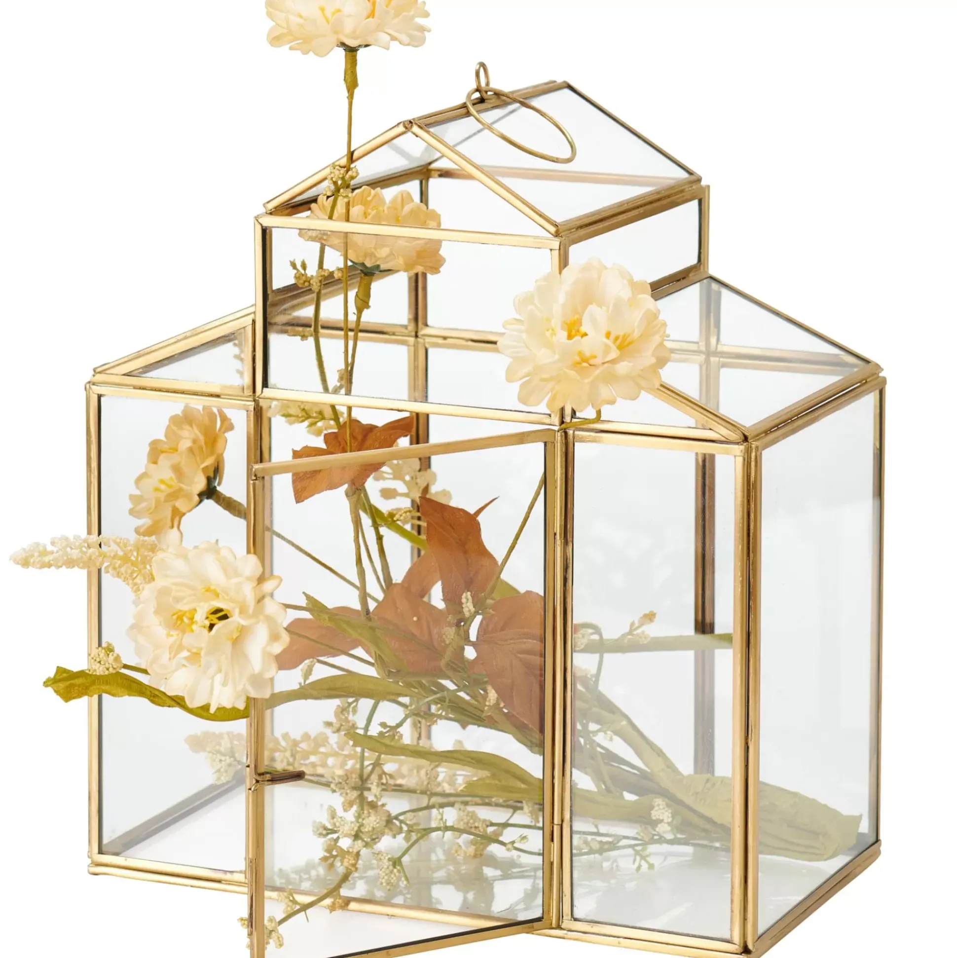Serre Terrario De Plantas Dorado