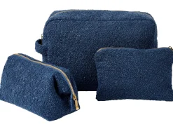 Siera Bolsa De Maquillaje Azul Oscuro