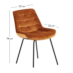 Silka Silla De Comedor Negro, Marron