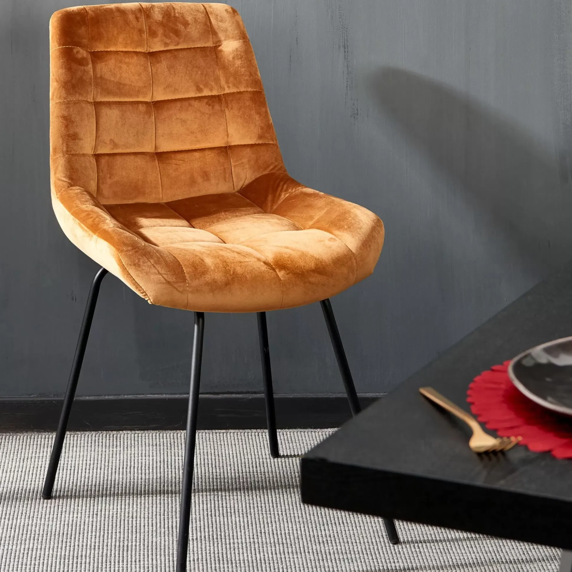 Silka Silla De Comedor Negro, Marron