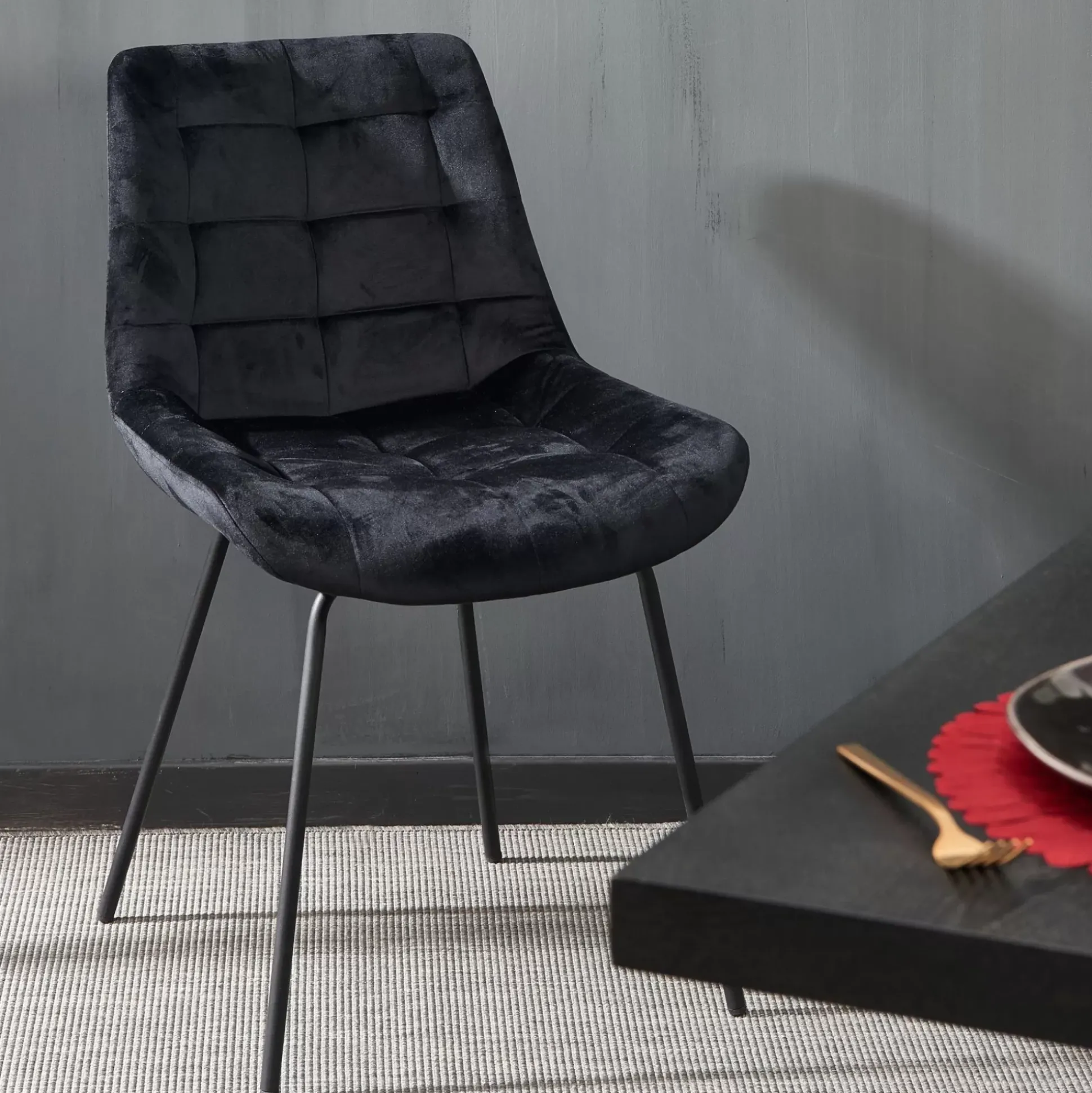 Silka Silla De Comedor Negro