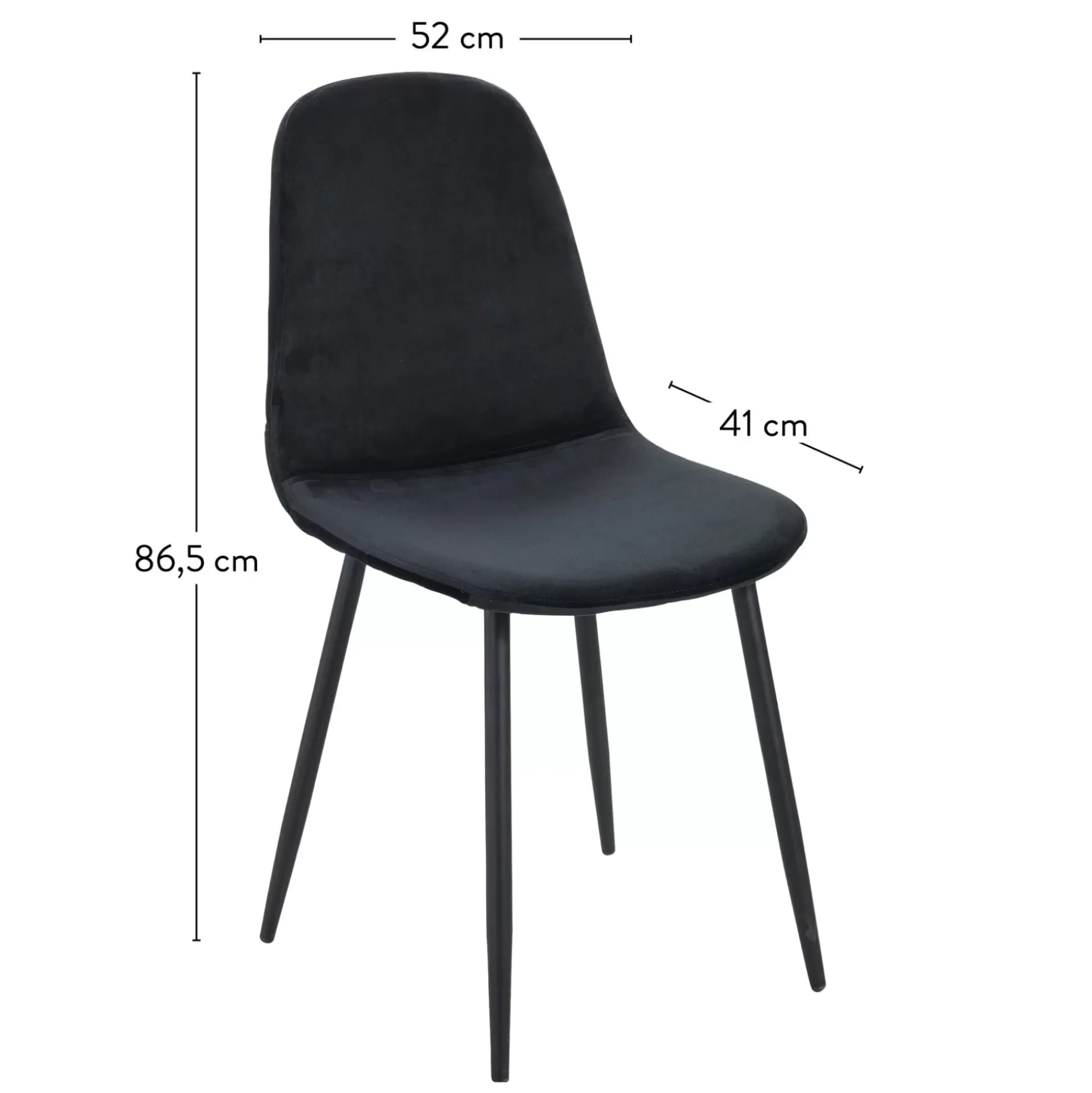 Silke Silla De Comedor Negro