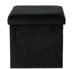 Stor Puf Plegable Funcion Almac. Negro