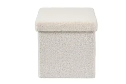 Stor Puf Plegable Funcion Almac. Blanco