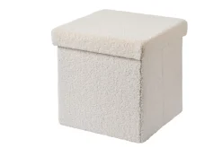 Stor Puf Plegable Funcion Almac. Blanco