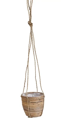 Stripe Macetero Colgante Natural