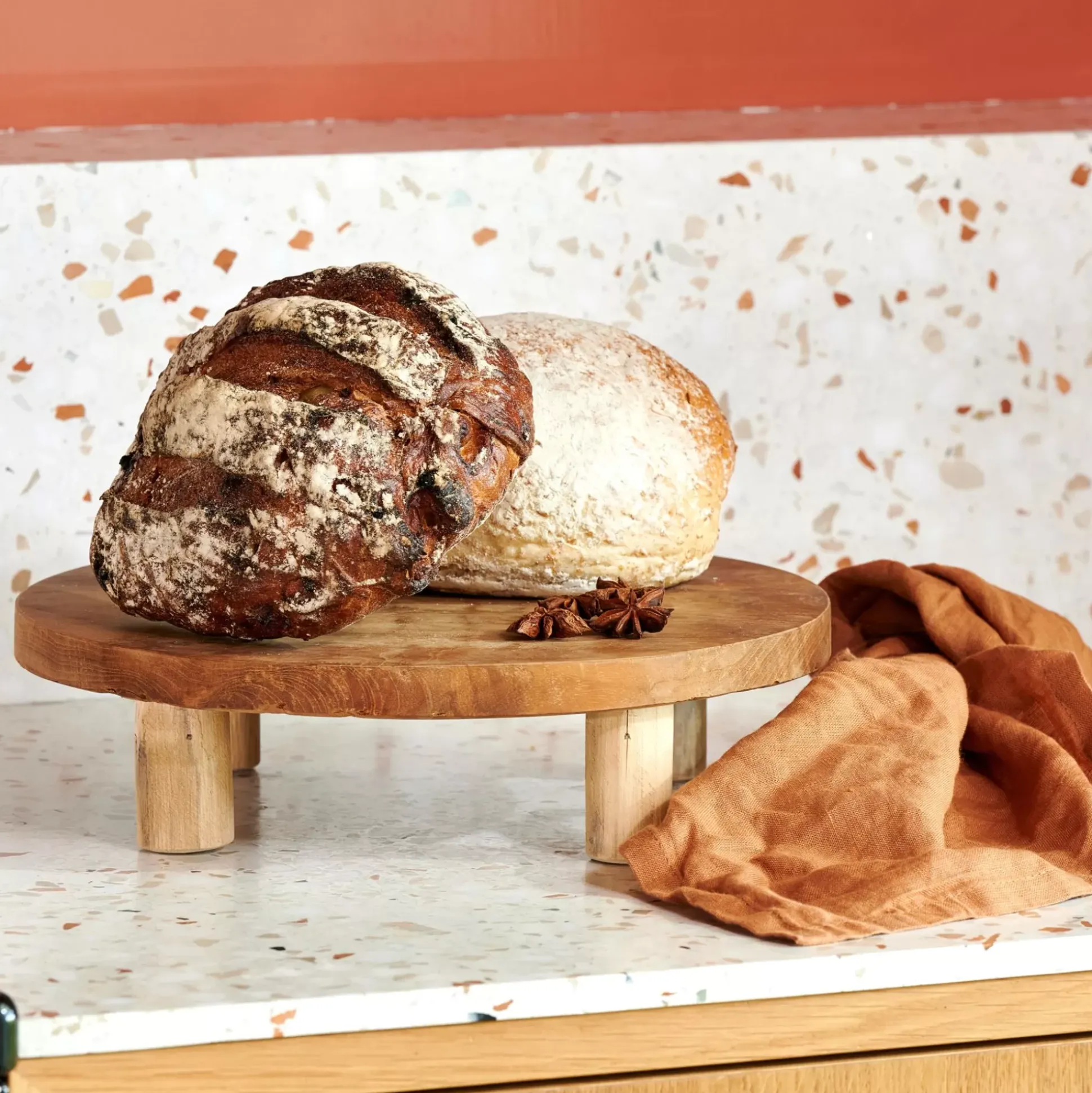 Teak Soporte En Pie Natural