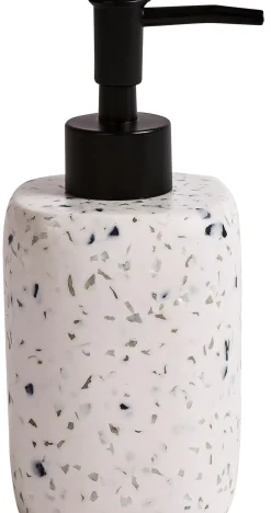 Terrazzo Dispensador De Jabon Blanco