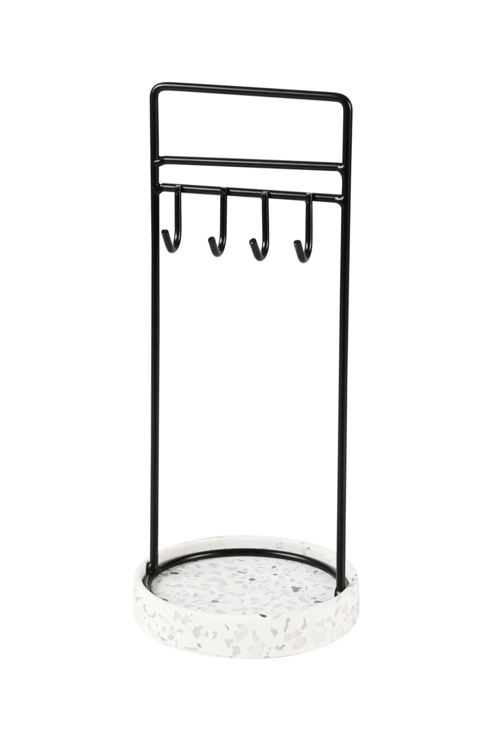Terrazzo Joyero Negro, Blanco, Gris