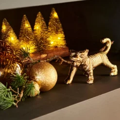 Tiger Tigre Decorativa Dorado
