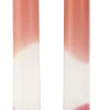 Two Velas Juego De 2 Blanco, Rojo, Multicolor, Color Rosa Viejo