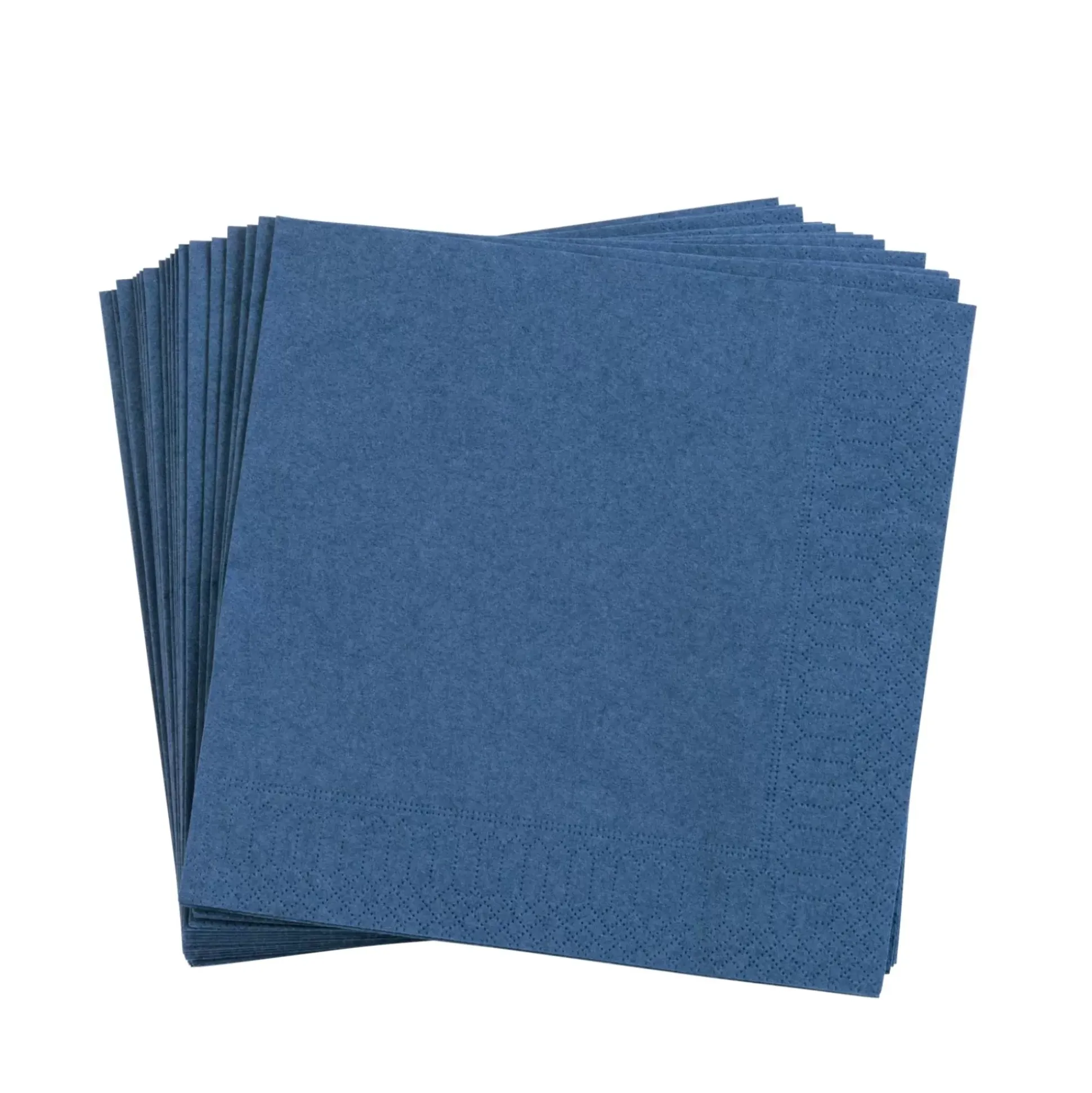 Uni Paquete De 20 Servilletas Azul Oscuro