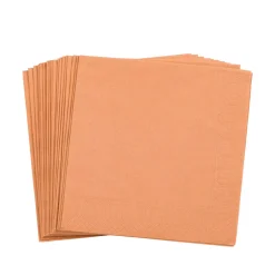 Uni Paquete De 20 Servilletas Marron