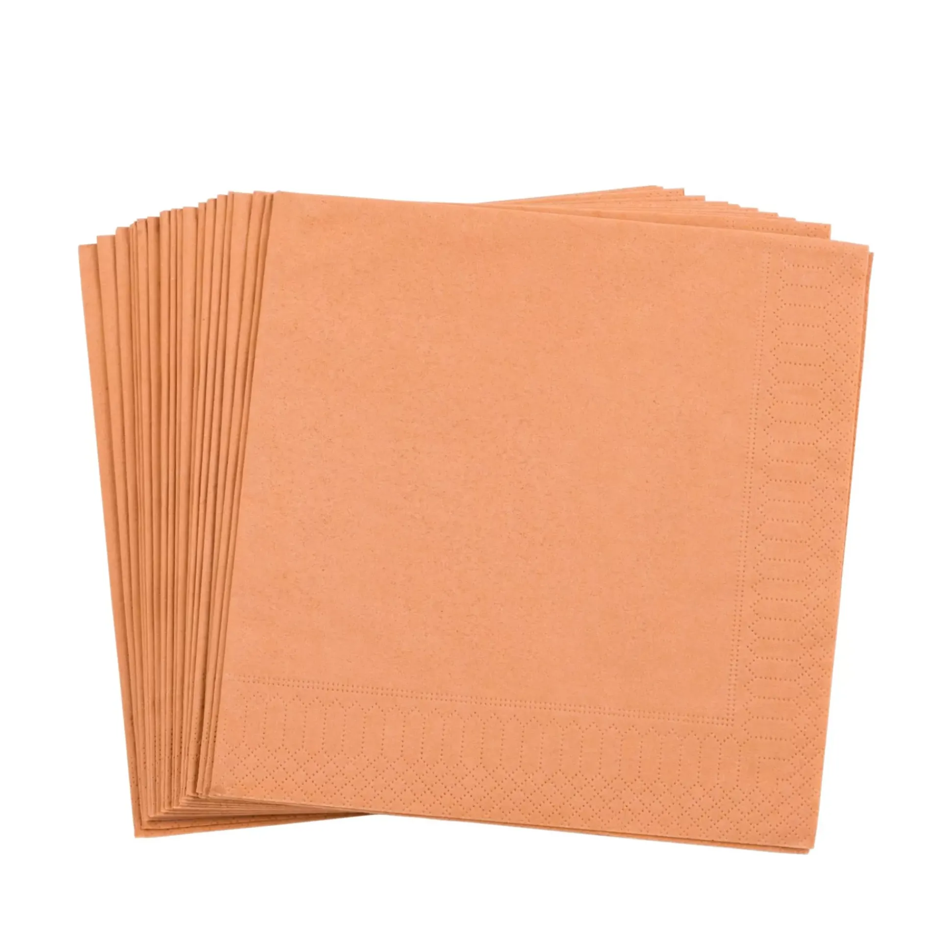 Uni Paquete De 20 Servilletas Marron
