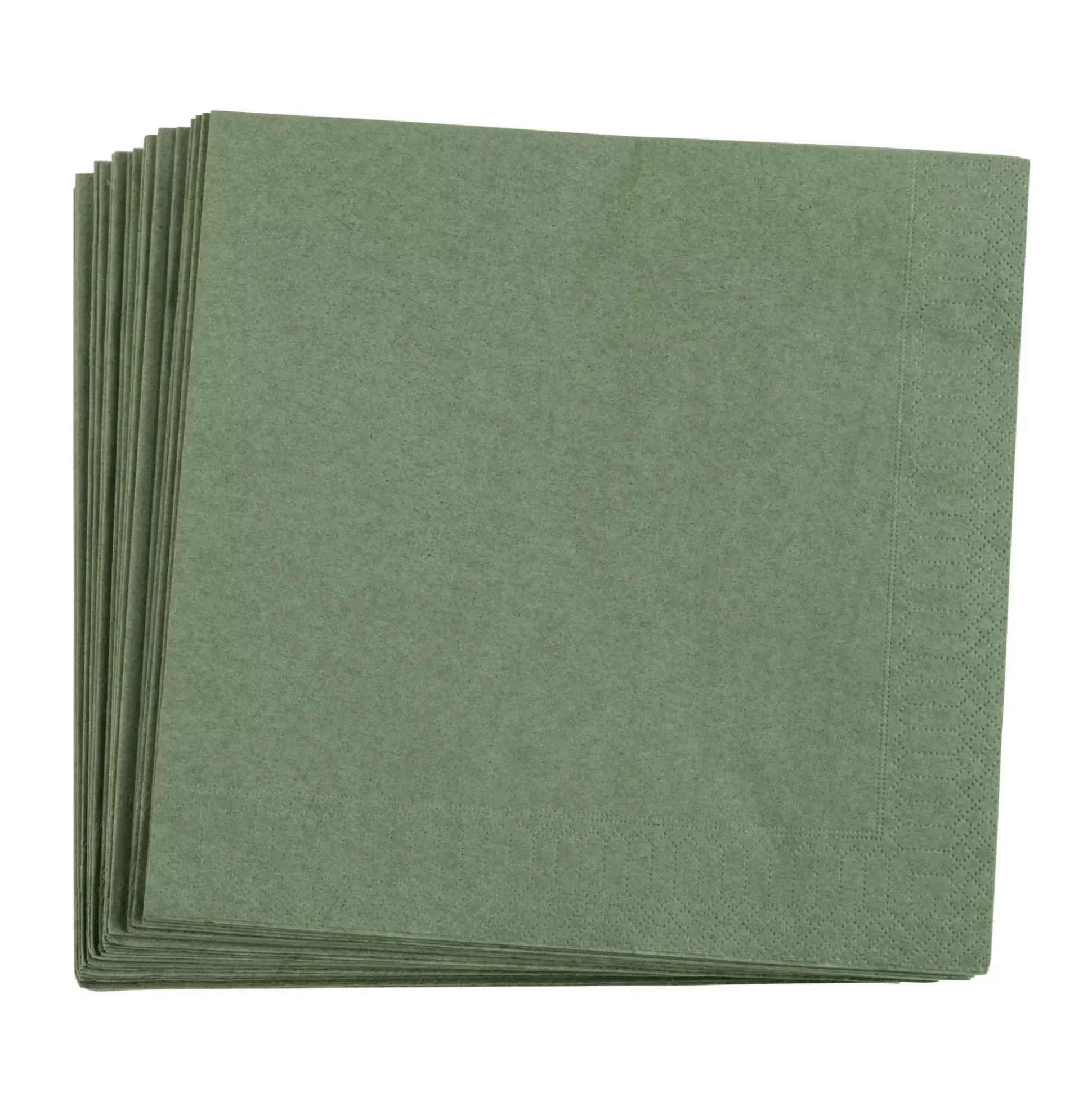 Uni Paquete De 20 Servilletas Verde