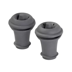 Vacuvin Tapones De Vino Juego De 2 Gris