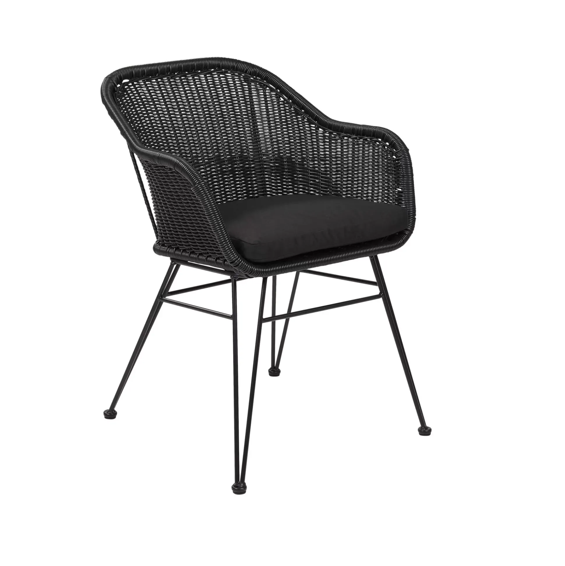 Vienna Silla De Comedor Asiento Negro