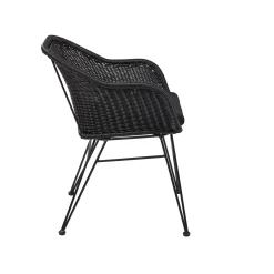 Vienna Silla De Comedor Asiento Negro
