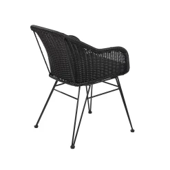 Vienna Silla De Comedor Asiento Negro