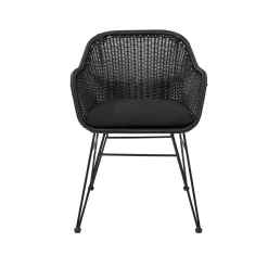 Vienna Silla De Comedor Asiento Negro