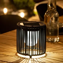 Vinn Lampara Solar Negro