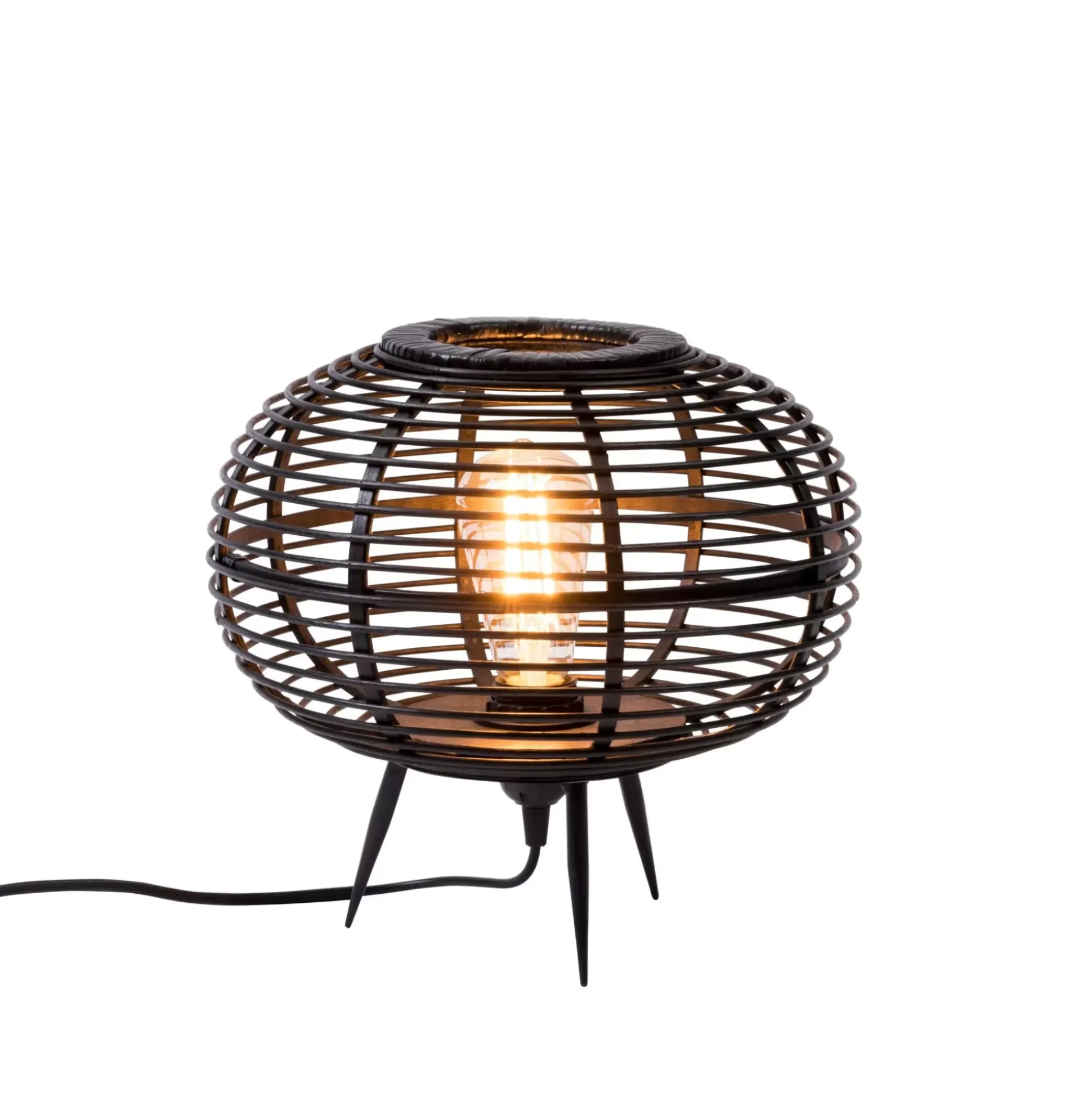 Zanzi Lampara De Mesa E27 Negro