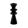 Zigzag Soporte Para Vela Pequena Negro